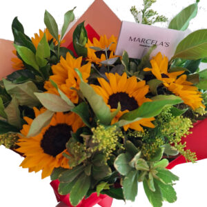 Ramo con girasoles